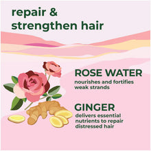 Load image into Gallery viewer, Petal Fresh Repair &amp; Nourish with Ginger and Rose Water Shampoo 475ml