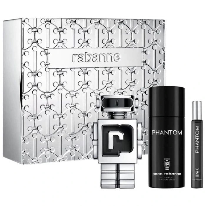Phantom EDT 100Ml + EDT 10Ml + Deodorant 150Ml Gift Set For Men
