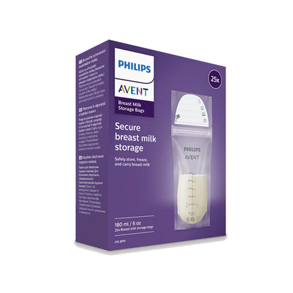 Philips Avent Breast Milk Bags 180ml 25 Bag 
