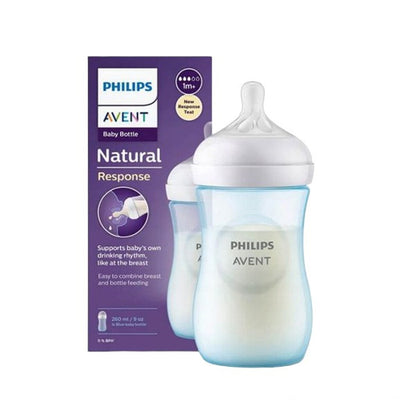 Philips Avent Natural Feeding Bottle 260ml With Color – Beauty Box