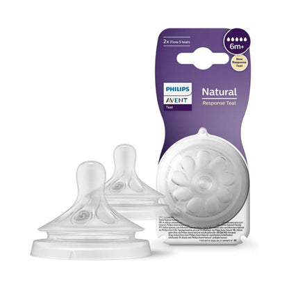 Philips Avent Natural Response Nipple 5 Flow 2 pack 6m+