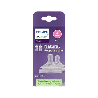 Philips Avent Teat Natural 2.0 4Flow 2pack 3m+