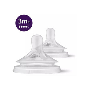 Philips Avent Teat Natural 2.0 4Flow 2pack 3m+