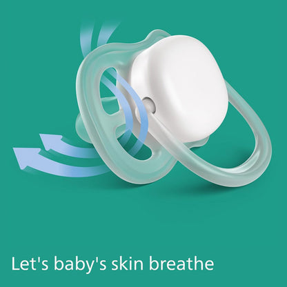 Philips Avent Ultra Air Nighttime Soother Purple & Green (0-6 M)