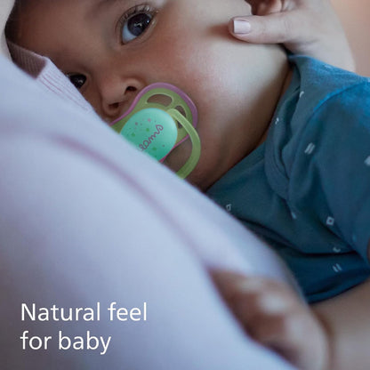 Philips Avent Ultra Air Nighttime Soother Purple & Green (0-6 M)