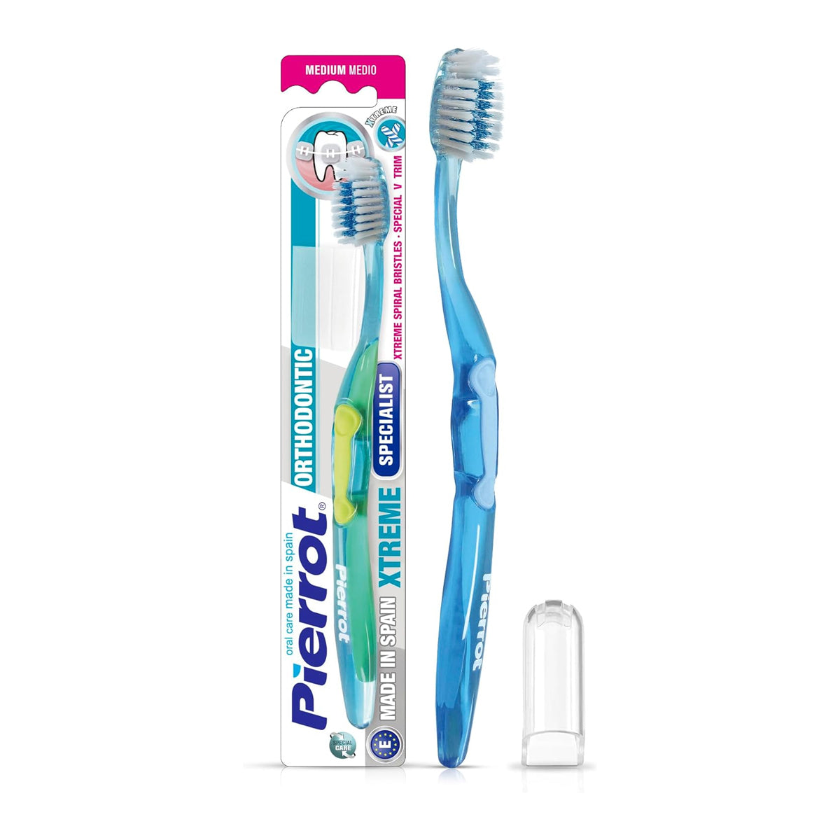 Pierrot Xtreme Orthodontic Medium-Soft Toothbrush Pierrot Xtreme Orthodontic Medium-Soft Toothbrush