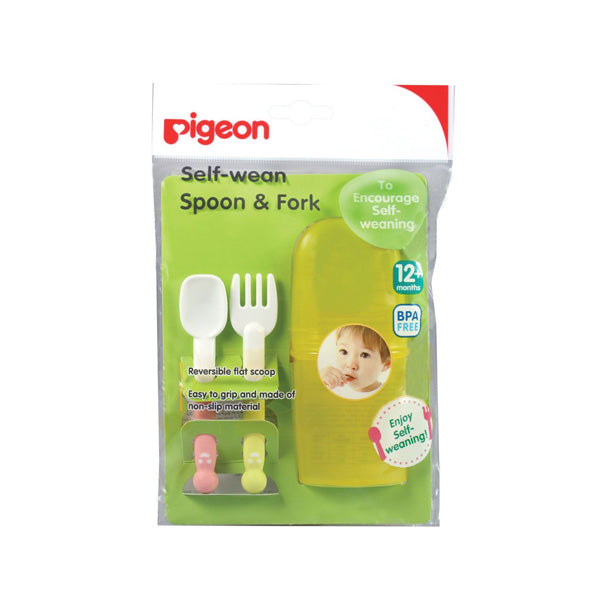 Pigeon Self-wean Spoon & Fork