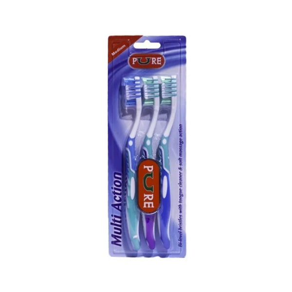 Pure Multi Action Toothbrushes Medium