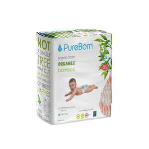 Pureborn 3 Meduim Value Pack 5.5-8 Kg 56 Diaper