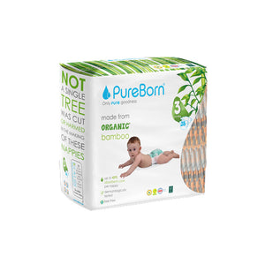 Pureborn 3 Meduim Single 5.5-8 Kg 28 Diaper