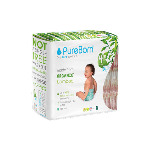 Pureborn 4 Large Single 7-12 Kg 24 Diaper