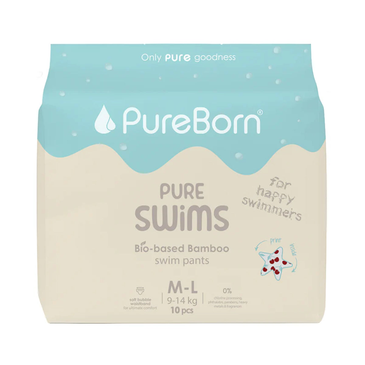 Pureborn Swim Single Pack Size ML (10) Pcs
