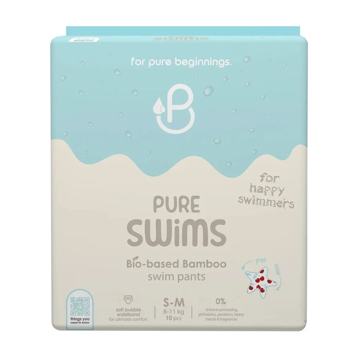 Pureborn Swim Single Pack Size S/M (10) Pcs