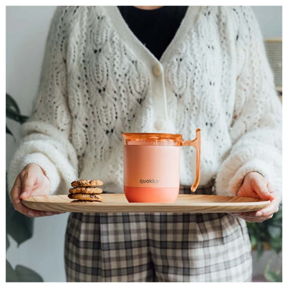 Quokka Drop Safe Thermal Stainless Steel Mug - Wave Peachy Pink 260 ML