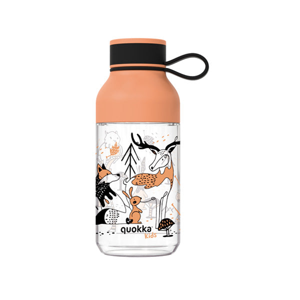 Quokka Kids Tritan Bottle Ice With Strap In The Woods 430ml