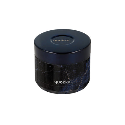 Quokka Thermal Ss  Food Jar Whim Black Marble 369ml