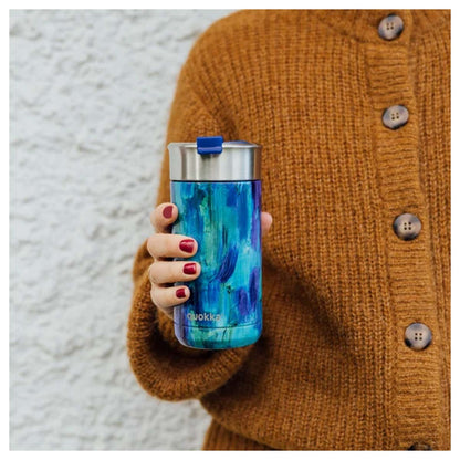 Quokka Thermal Stainless Steel Tumbler - Boost Blue Paint 400 Ml