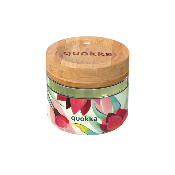 Quokka Glass Food Jar With Silicone Cover Deli Spring