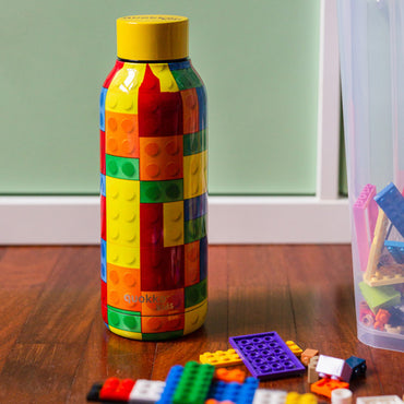 Quokka Kids Thermal Ss Bottle Solid With Strap Color Bricks 330ml