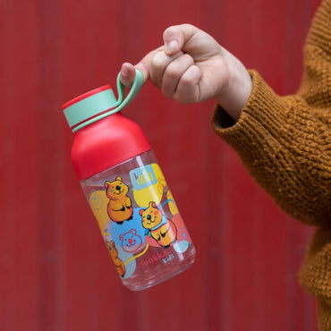 Quokka Kids Tritan Bottle Ice With Strap Happy Quokka 430ml