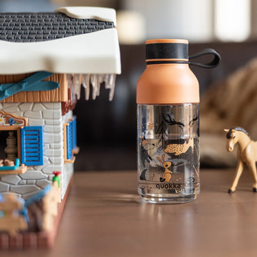 Quokka Kids Tritan Bottle Ice With Strap In The Woods 430ml