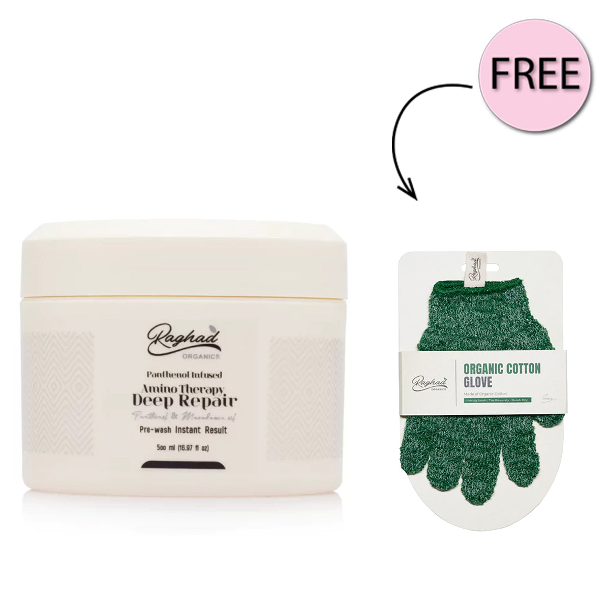 Raghad Organics Amino Therapy Deep Repair Hair Mask 500ml Offer