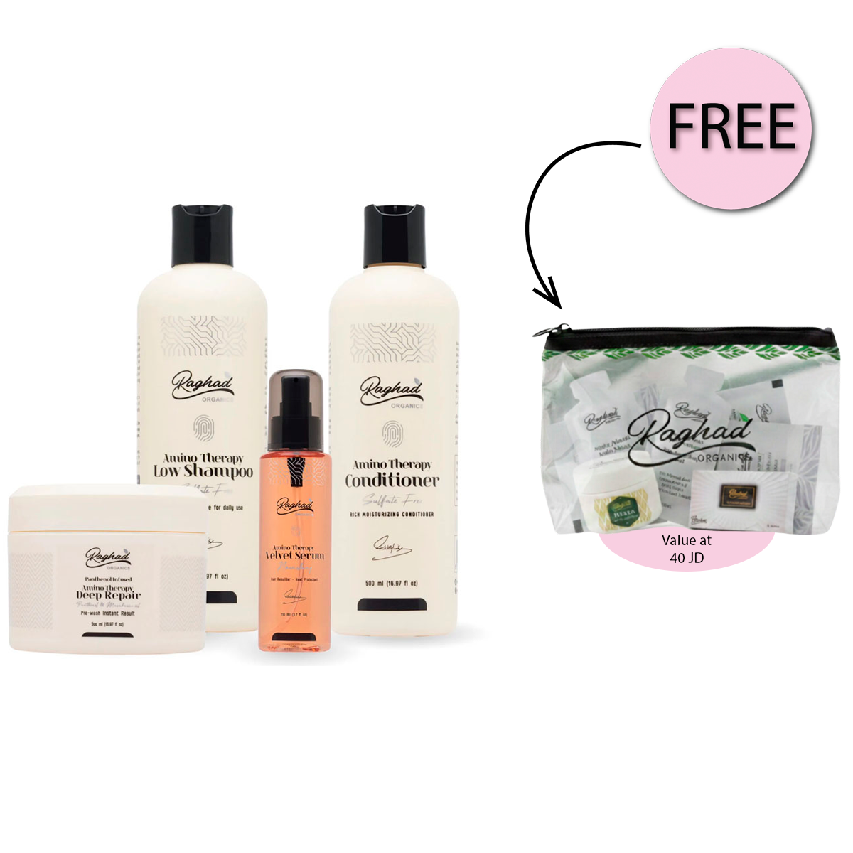 Raghad Organics Amino Therapy Package Limited Time Offer