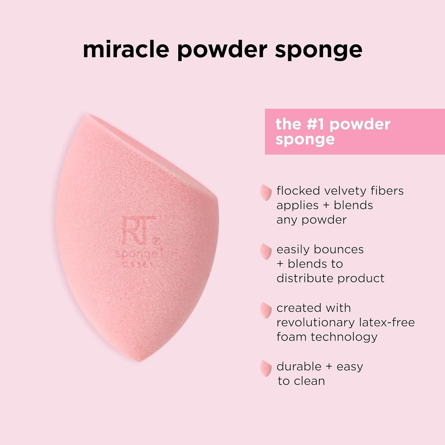 Real Techniques Miracle Powder Sponge 1pcs