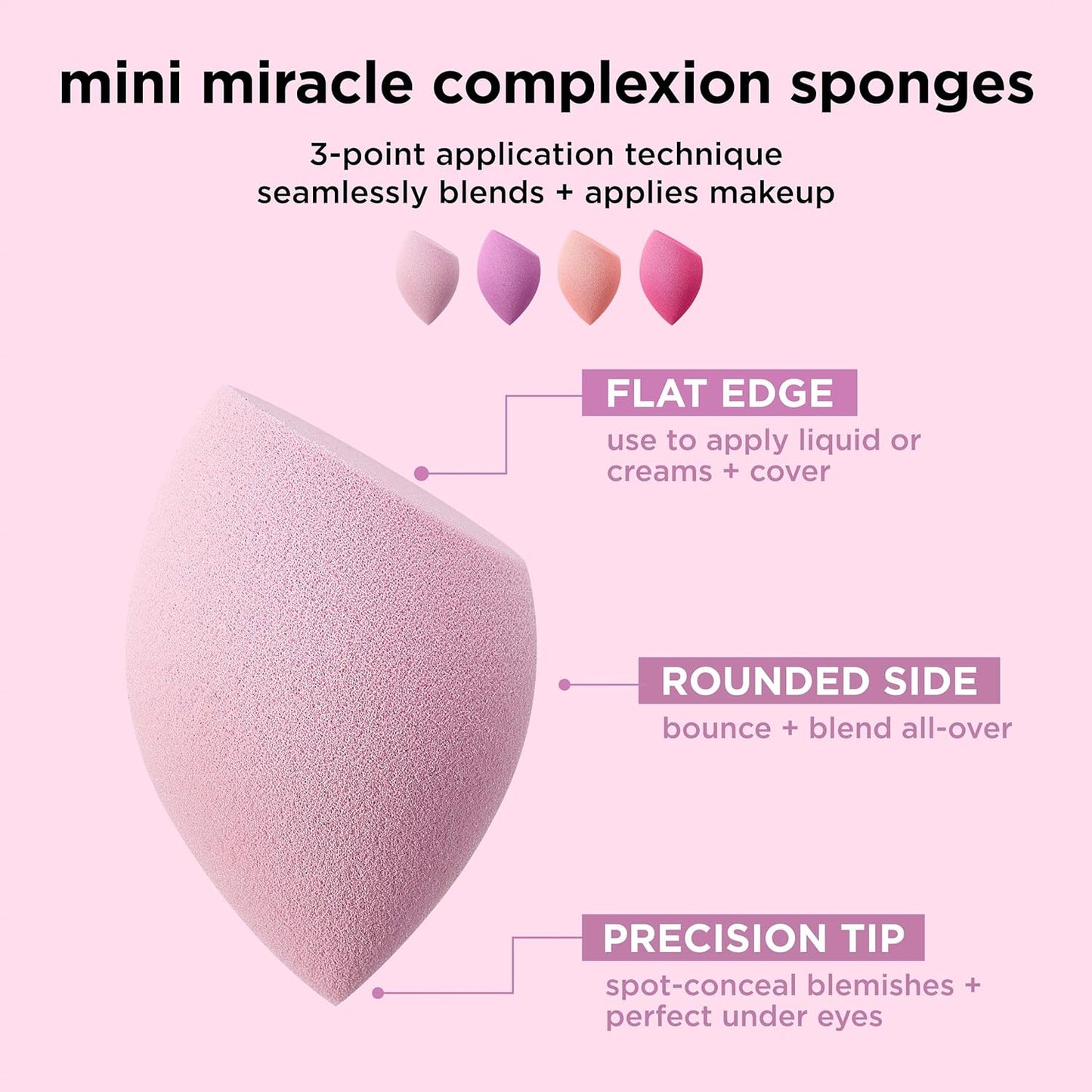 Real Techniques Mini Miracle Complexion Sponge 4-pack