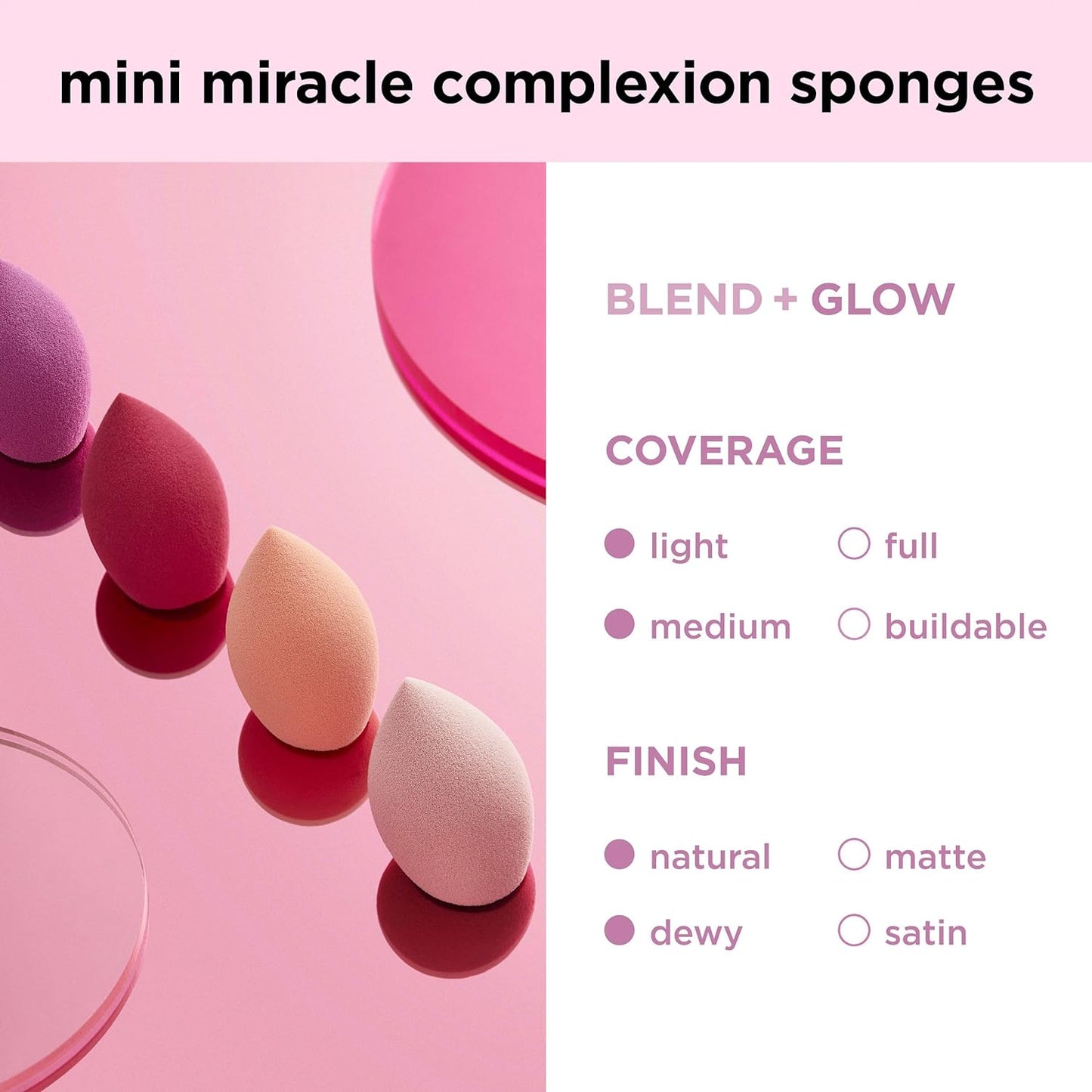 Real Techniques Mini Miracle Complexion Sponge 4-pack