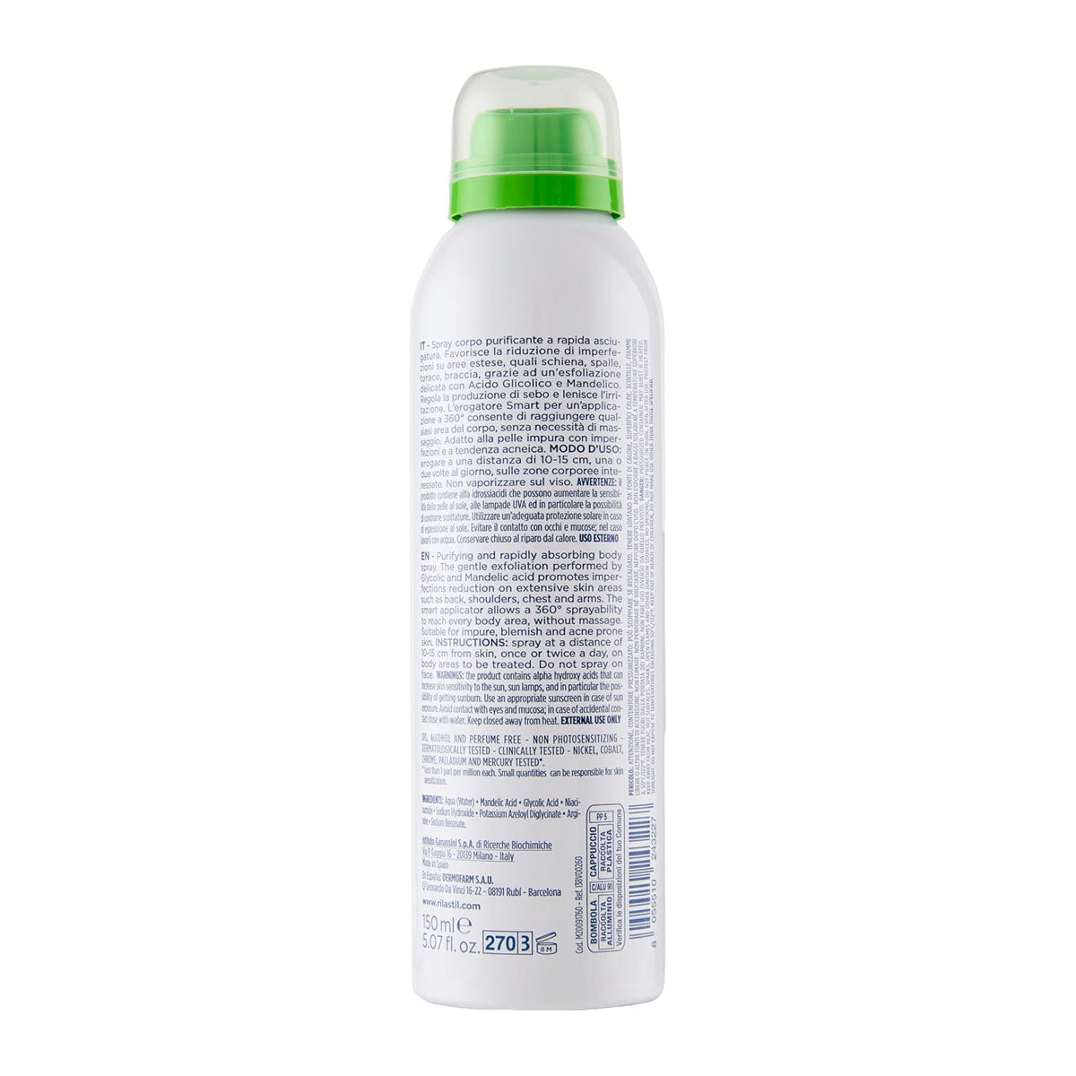 Rilastil Acnestil Purifying Anti-Blemish Body Spray 150ml