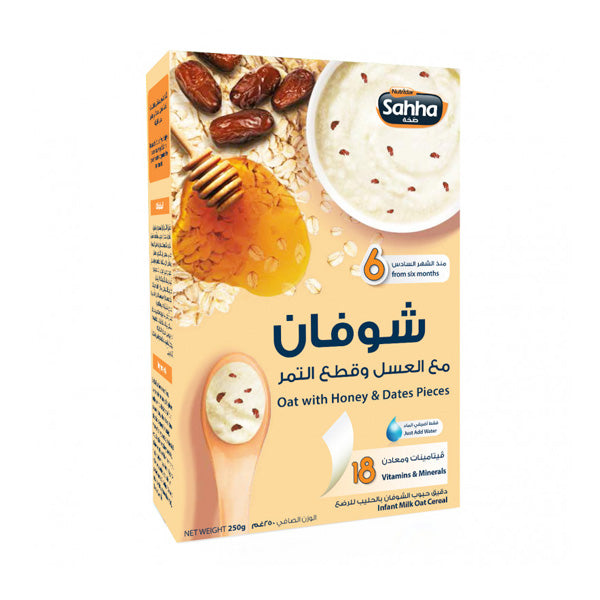 SAHHA OAT WITH HONEY & DATES PIECES, 250G