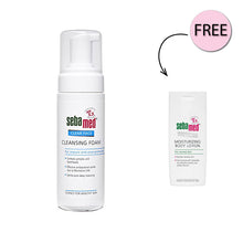 Load image into Gallery viewer, Sebamed Clear Face Antibacterial Cleansing Foam 150ml + Free Moisturizing Body Lotion 15ml
