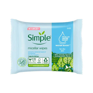 SIMPLE MICELLAR WIPES FOR DRY SKIN 20 WIPES