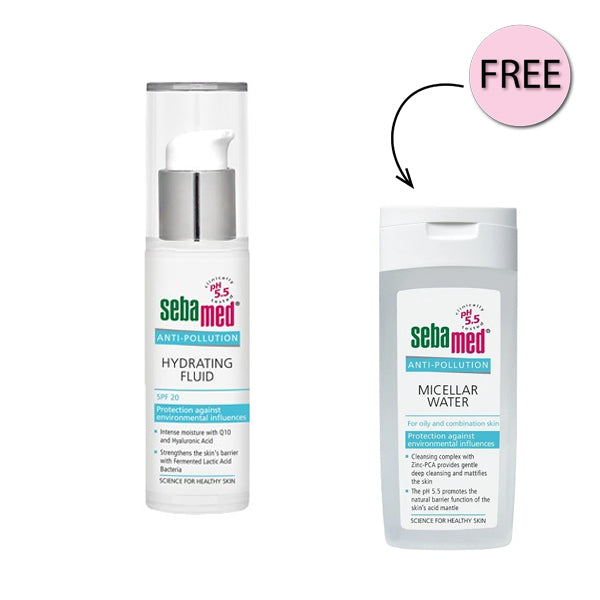 Sebamed Anti-pollution Hydrating Fluid SF20 + Micellar Water Offer