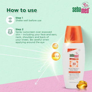 Sebamed Sun Care Multi Protect Sun Spray Spf 30+ For Sun Sensitive Skin 150ml