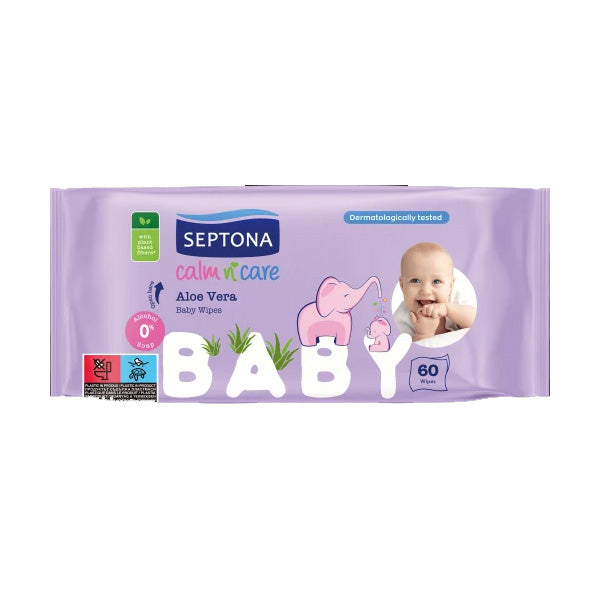 Septona Baby Wipes Aloe Vera 60 pcs