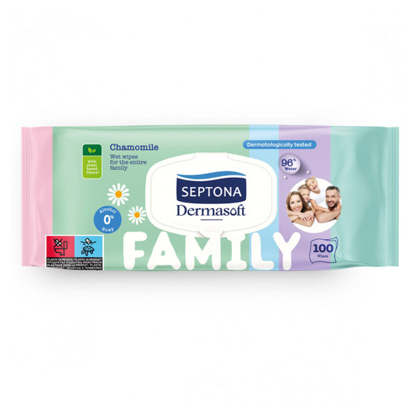 Septona Family Wipes Water 100 Pcs