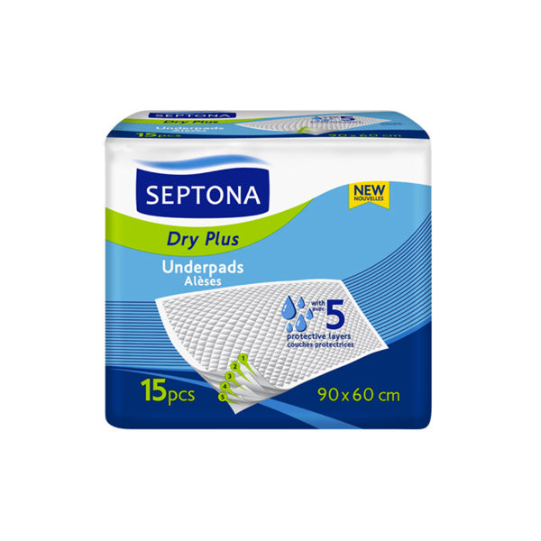 Septona Underpads Dry Plus 90x60 15 Pcs