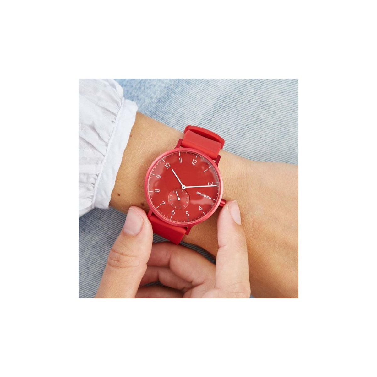 Skagen SKW6512 Aaren Unisex Watch 41mm Red