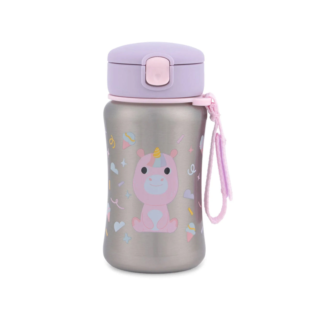 Skip Hop Besties Squad Stainless Steel Straw Bottle - Unicorn