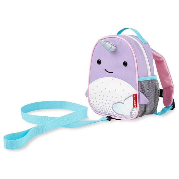 Skip Hop Mini Backpack With Safety Harness - Narwhal