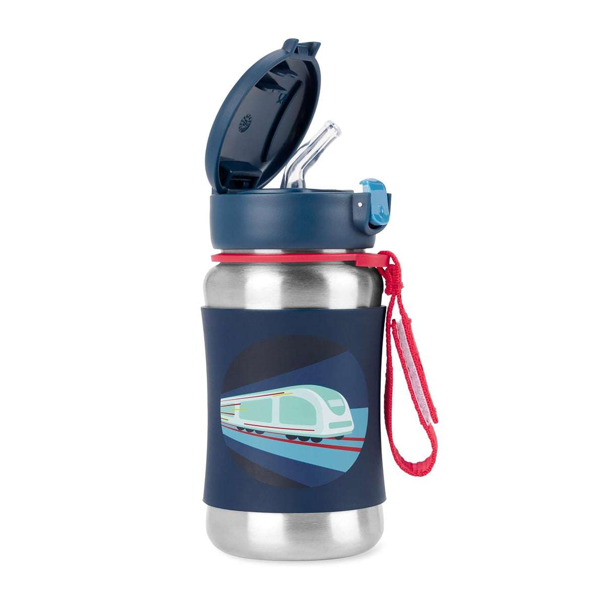 Skip Hop Spark Style Insulated Stainless Steel Water Bottle - Train