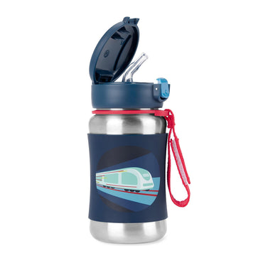 Skip Hop Spark Style Insulated Stainless Steel Water Bottle - Train