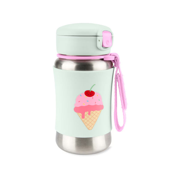 Skip Hop Spark Style Stainless Steel Straw Bottle - Ice Cream