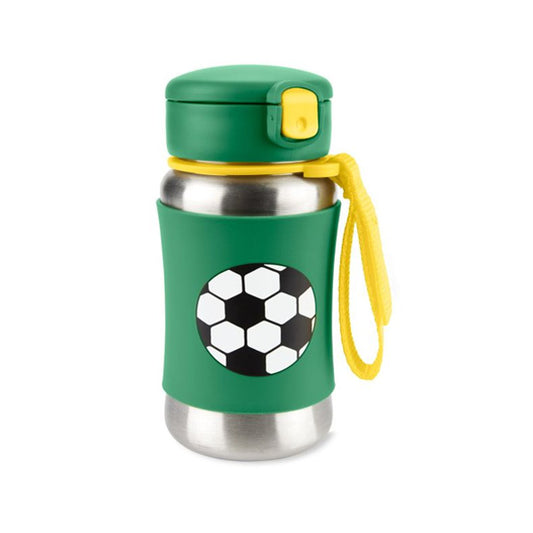 Skip Hop Spark Style Stainless Steel Straw Bottle - Soccer