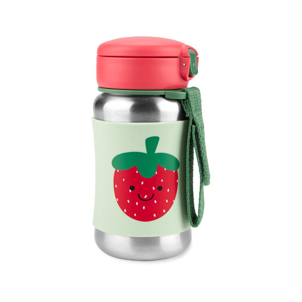 Skip Hop Spark Style Stainless Steel Water Bottle - Strawberry