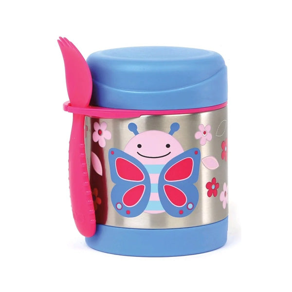 Skip Hop Zoo Insulated Little Kid Food Jar - Butterfly