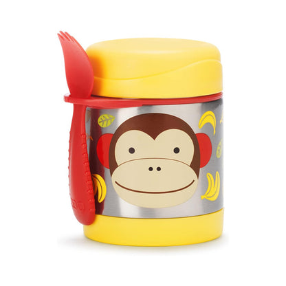 Skip Hop Zoo Insulated Little Kid Food Jar - Monkey