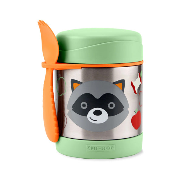 Skip Hop Zoo Insulated Little Kid Food Jar - Raccoon